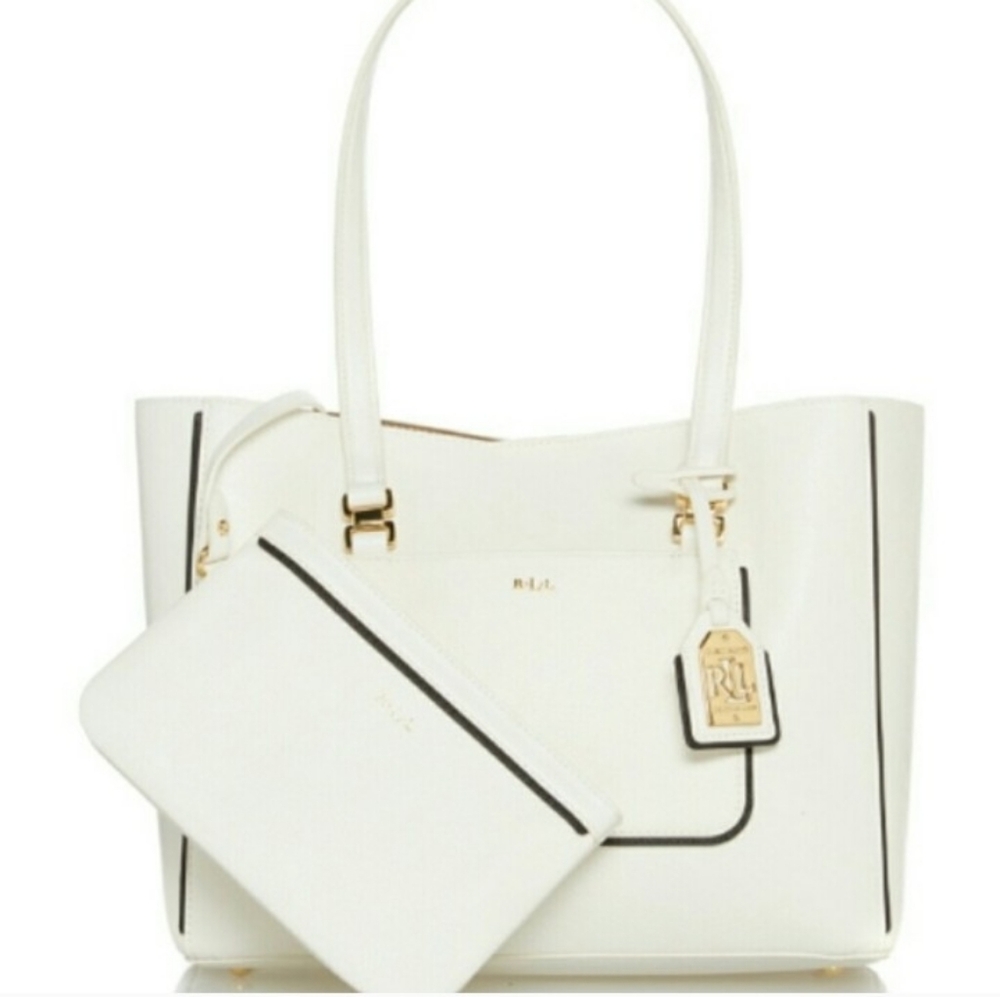 NWOT Ralph Lauren Dorsett Shopper Bag Set